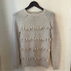 Wool & Cashmere Vineyard Vines Sweater w/Fringe Accents